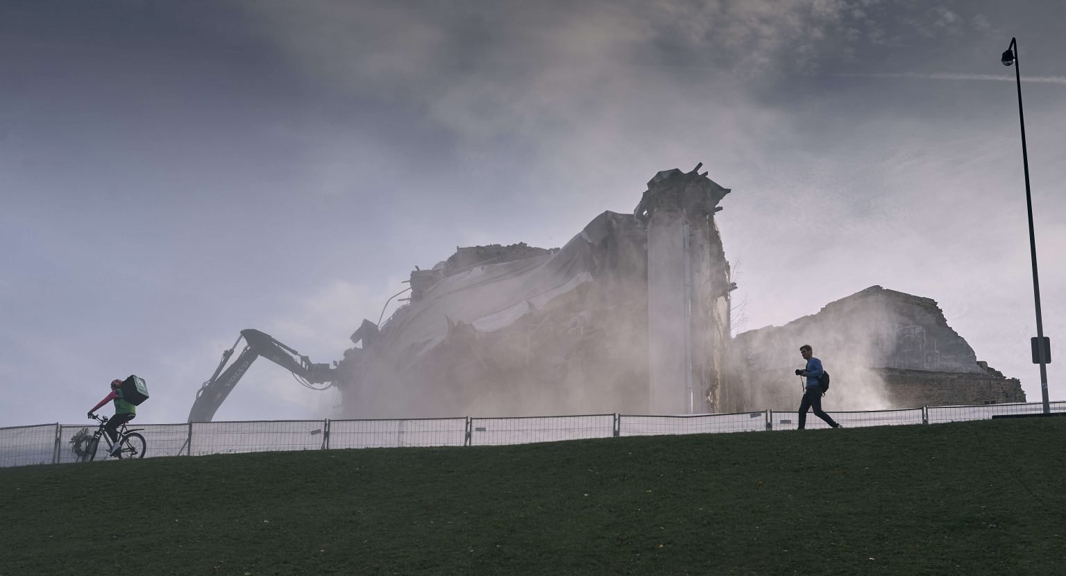 Profsąjungų rūmų griovimas